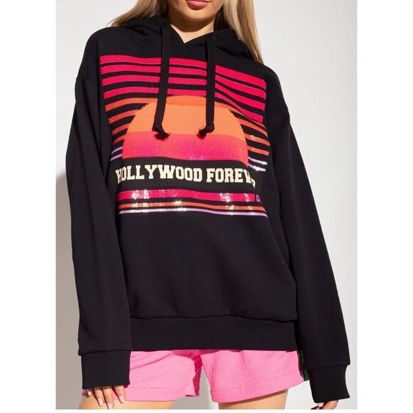 GUCCI Sweatshirt Hollywood Forever Hooded Sweater Oversized Hoodie Small - Picture 3 of 12
